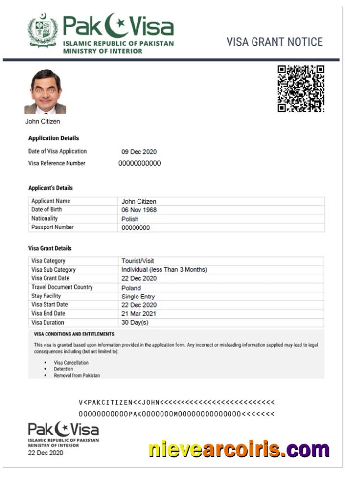 PAKISTAN e-visa